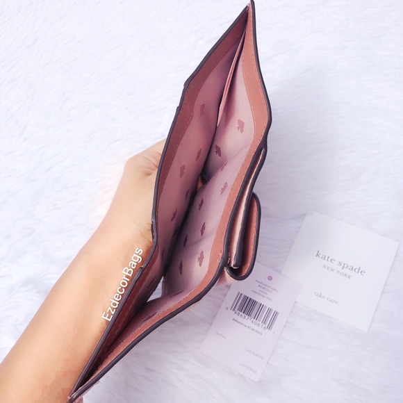 NWT Kate Spade Connie Small Trifold Wallet Pink - Picture 6 of 8